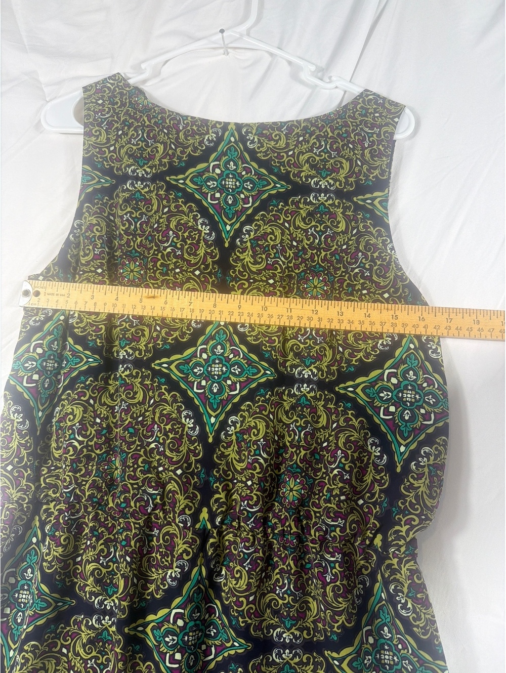 Banana Republic Sleeveless Printed Dress Size 12 - Picture 5 of 5